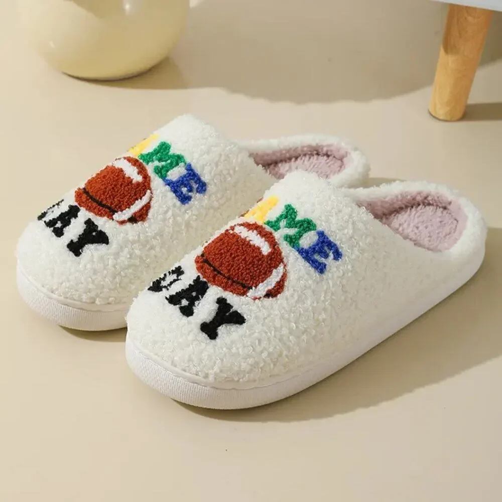 2/$30 NEW Football Game Day Superbowl Slippers - Picture 3 of 9